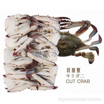 crabe nageur coupé congelé